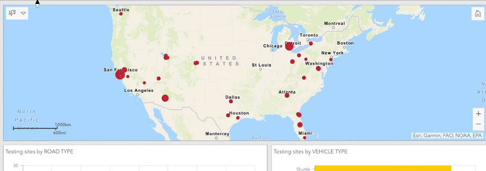 U.S. NHTSA’s autonomous vehicle test tracking tool is light on data