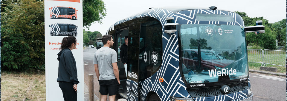 WeRide Teams Up with Renault to Bring Autonomous Shuttle to Roland-Garros Again