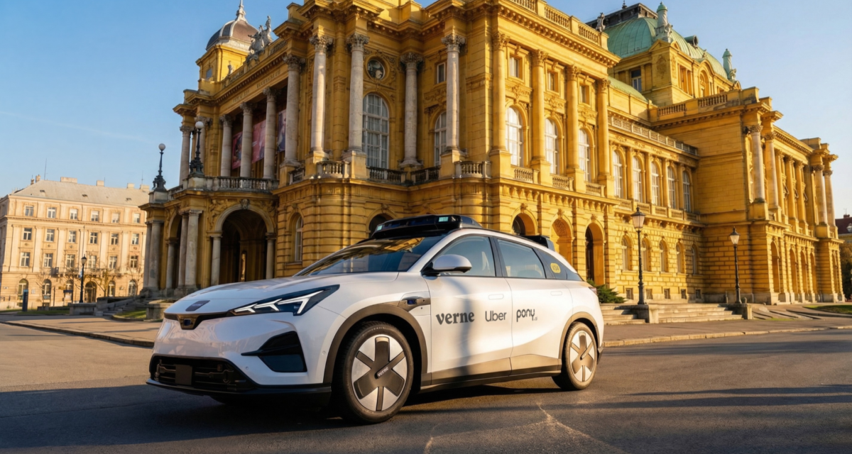 Zagreb set for Europe’s first commercial robotaxi service under Verne, Pony.ai and Uber partnership