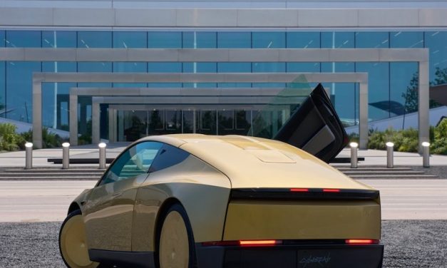 Tesla showcases new Cybercab, now with Starlink integrated